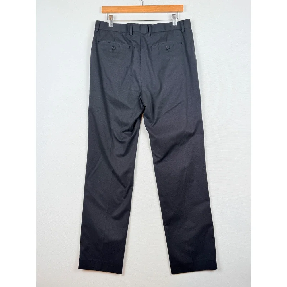 Banana Republic Mens 33 x 34 Dress Pants Gray Slim‎ Fit Office Preppy Tailored